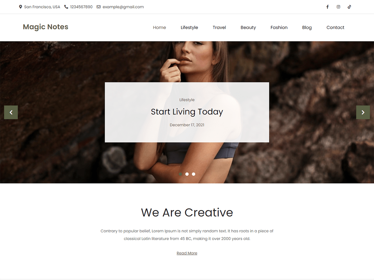 Magic Notes - Tema WordPress Magic Notes