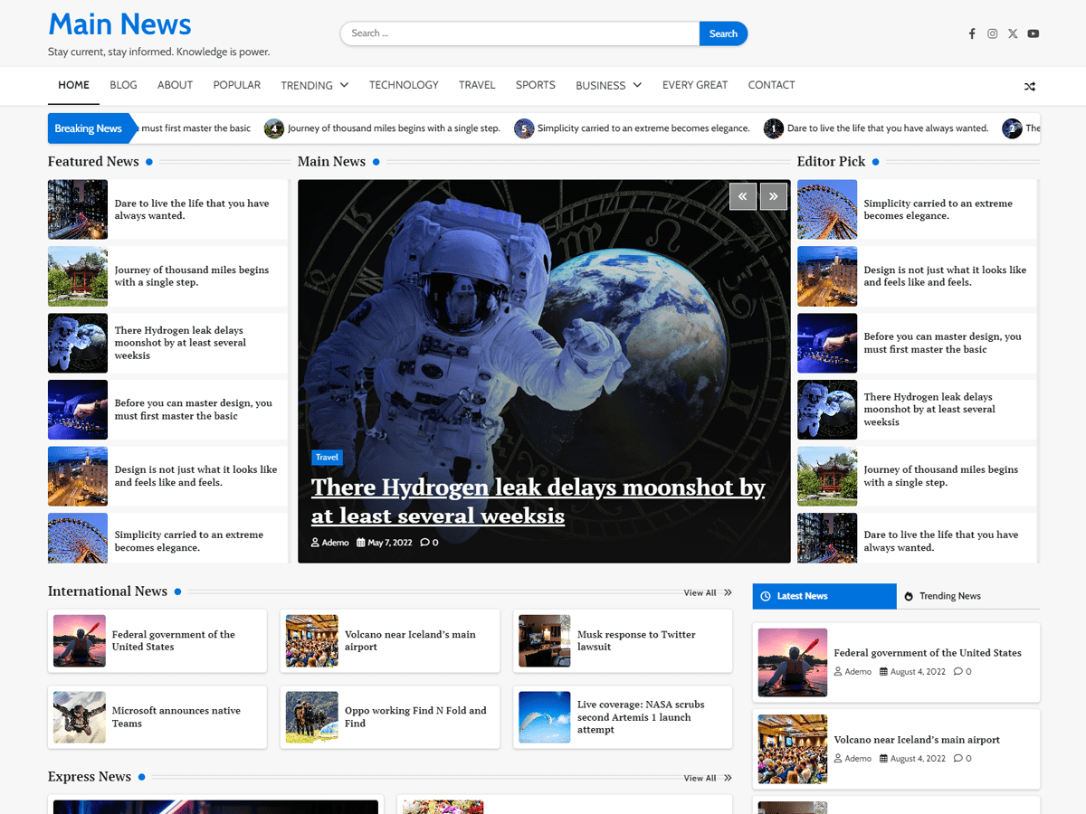 Main News