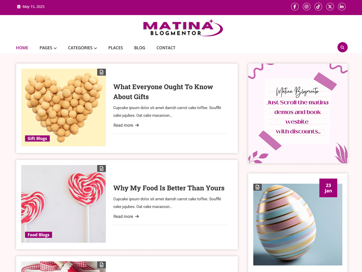 Matina Blogmentor