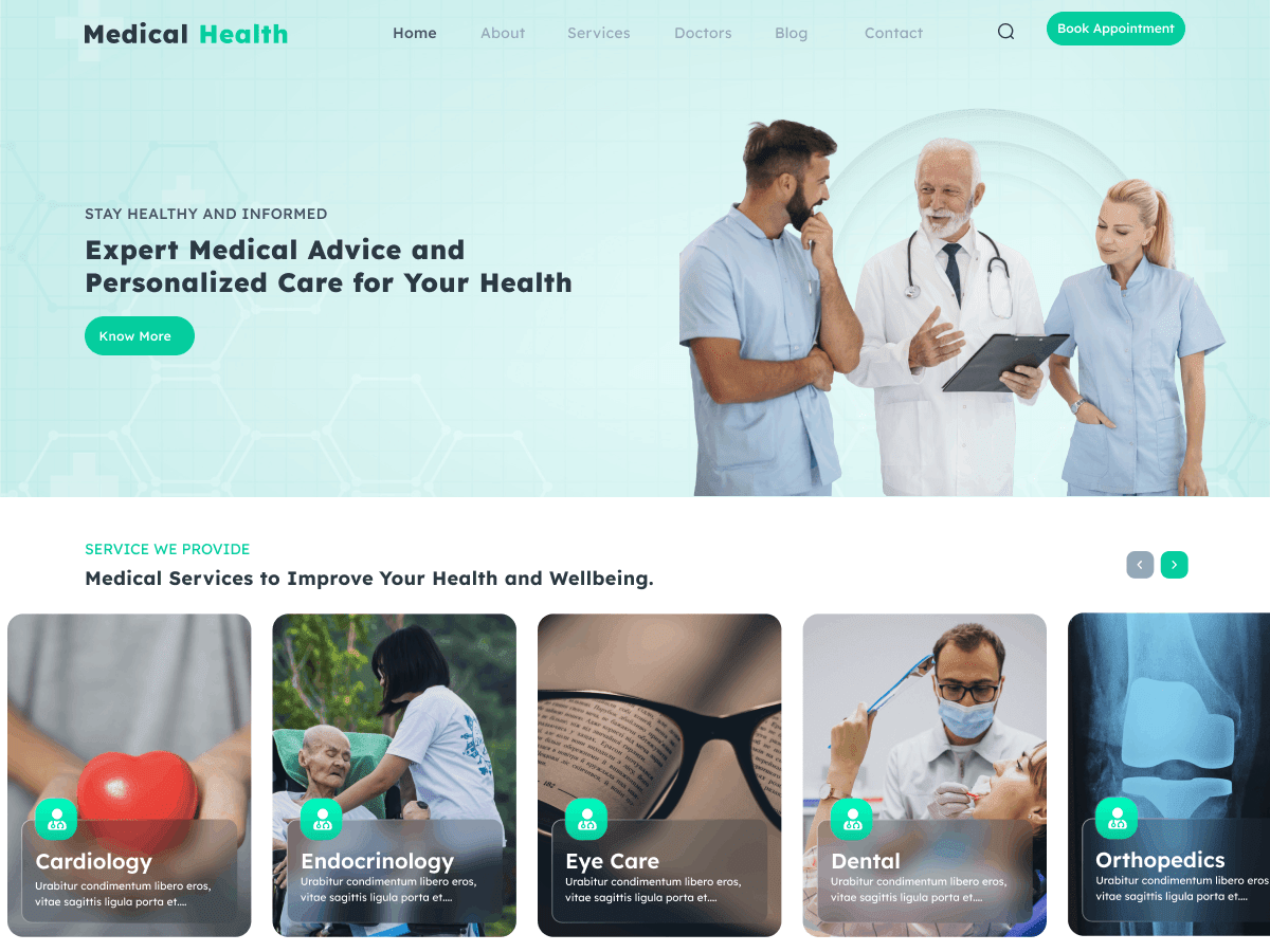Medical Care Unit - Tema WordPress Medical Care Unit