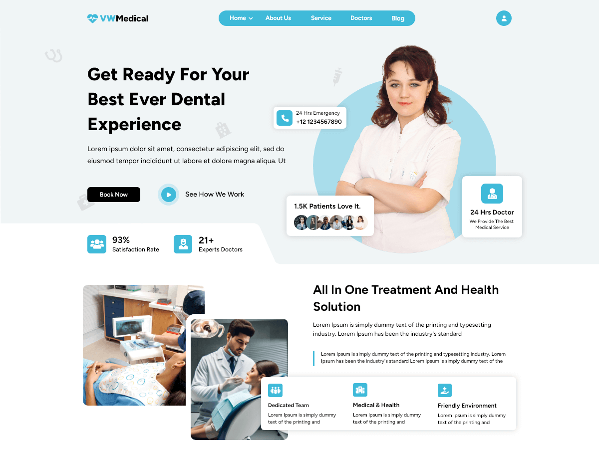 Medical Landing Page - Tema WordPress Medical Landing Page