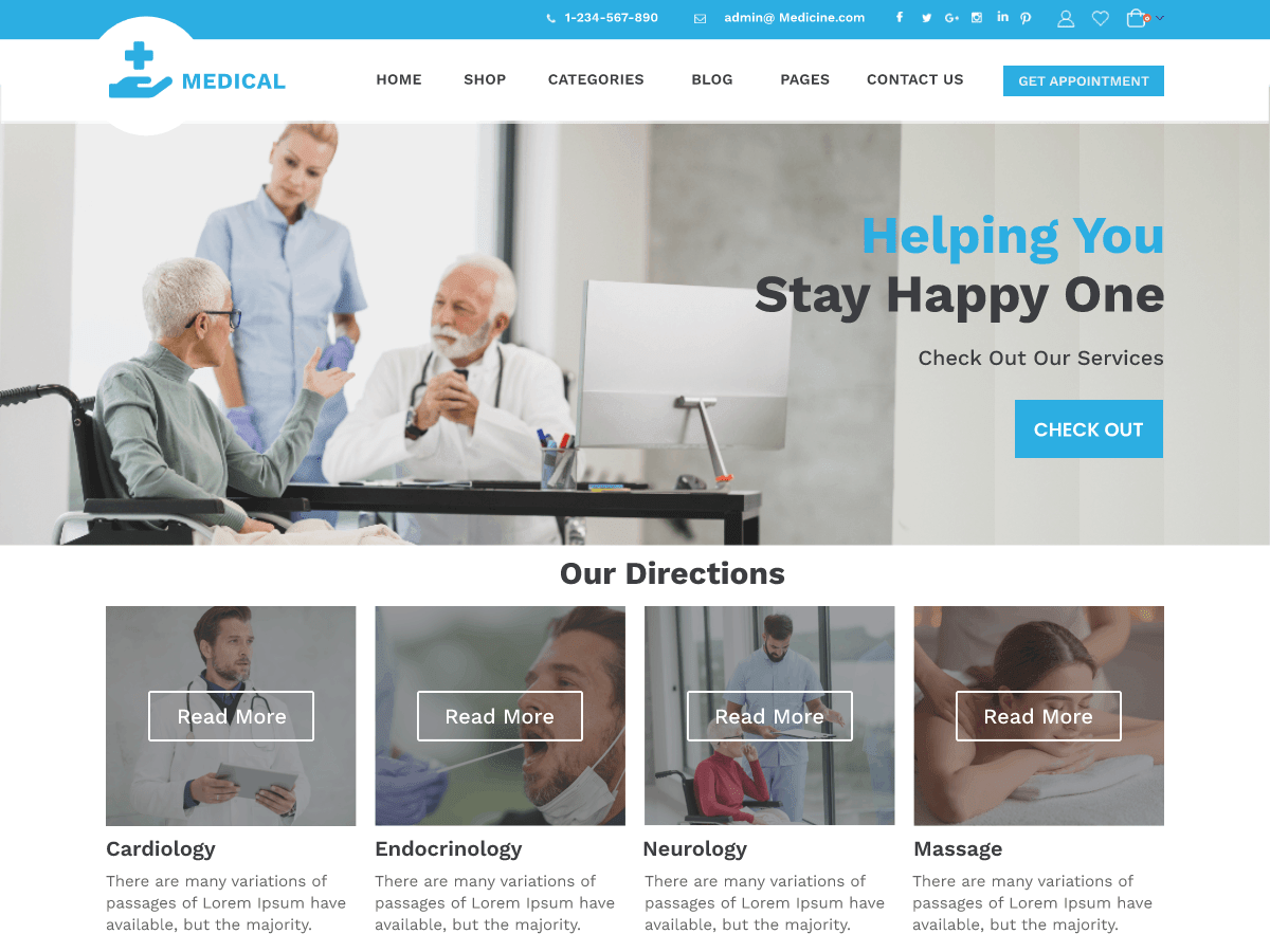 Medical Medicare - Tema WordPress Medical Medicare