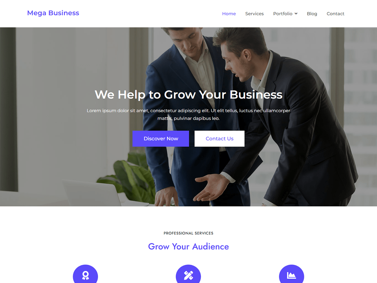 Mega Business - Tema WordPress Mega Business