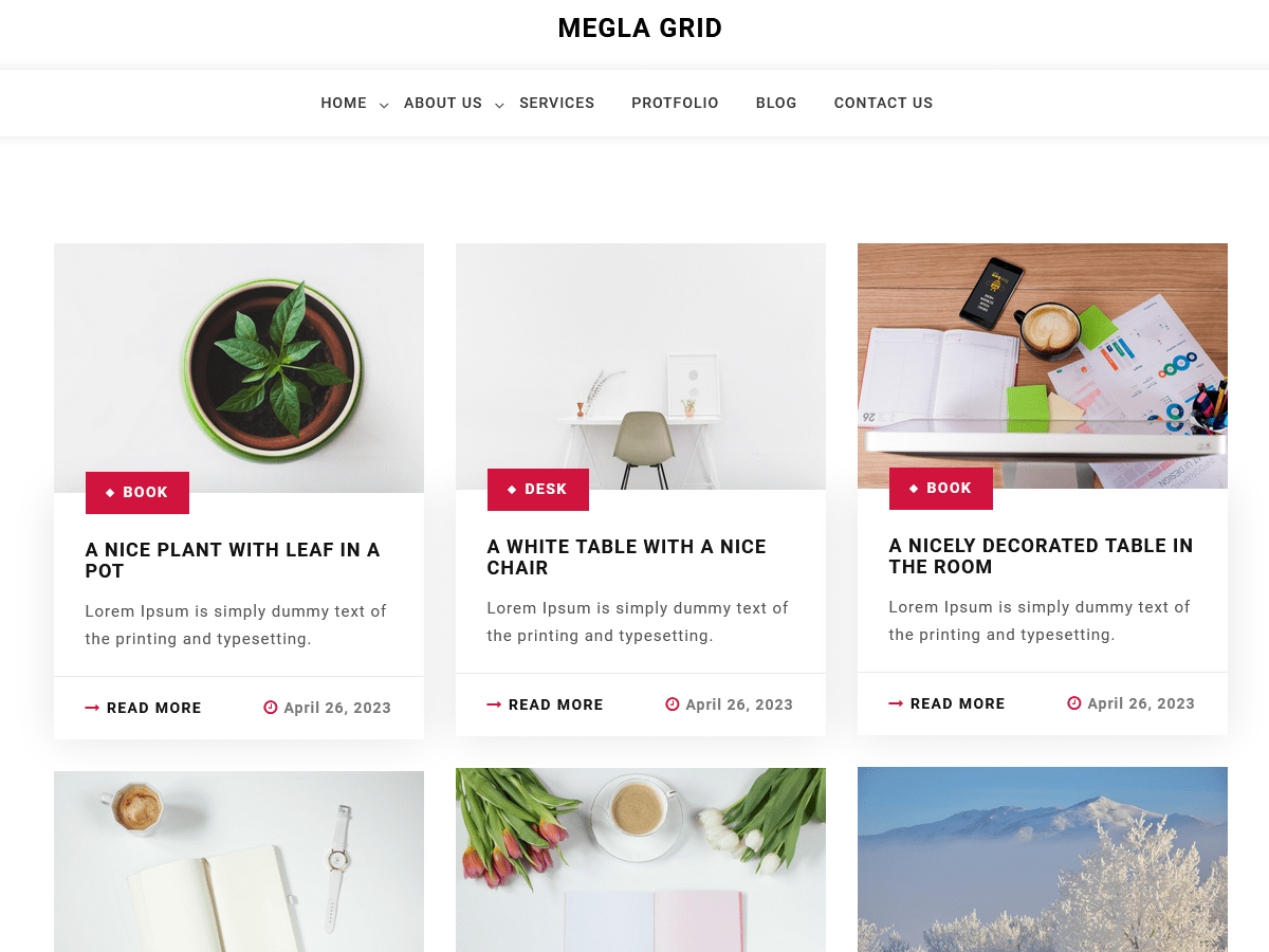 Megla Grid - Tema WordPress Megla Grid