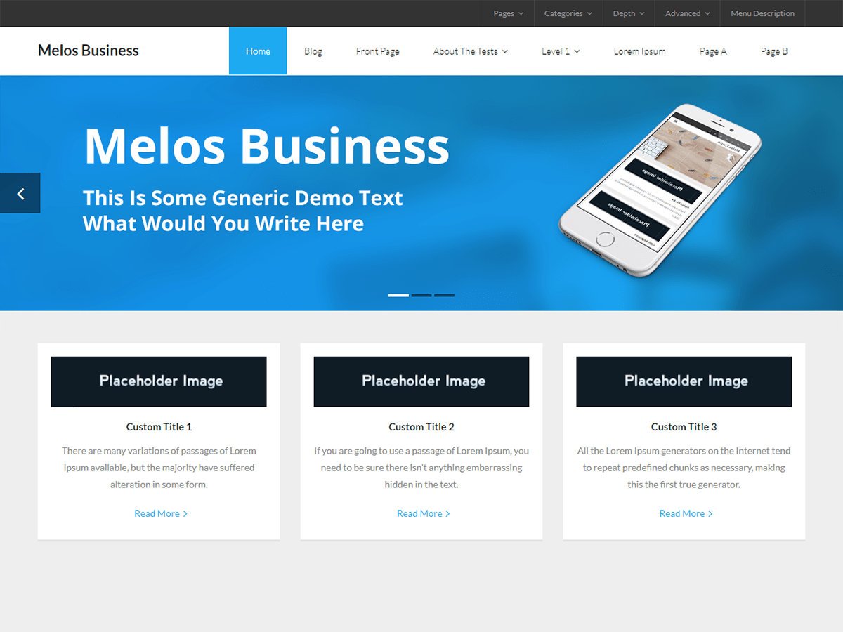 Melos Business - Tema WordPress Melos Business