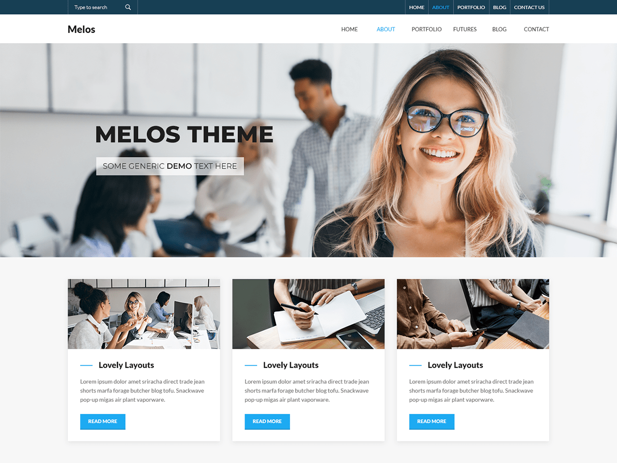 Melos eBusiness - Tema WordPress Melos eBusiness