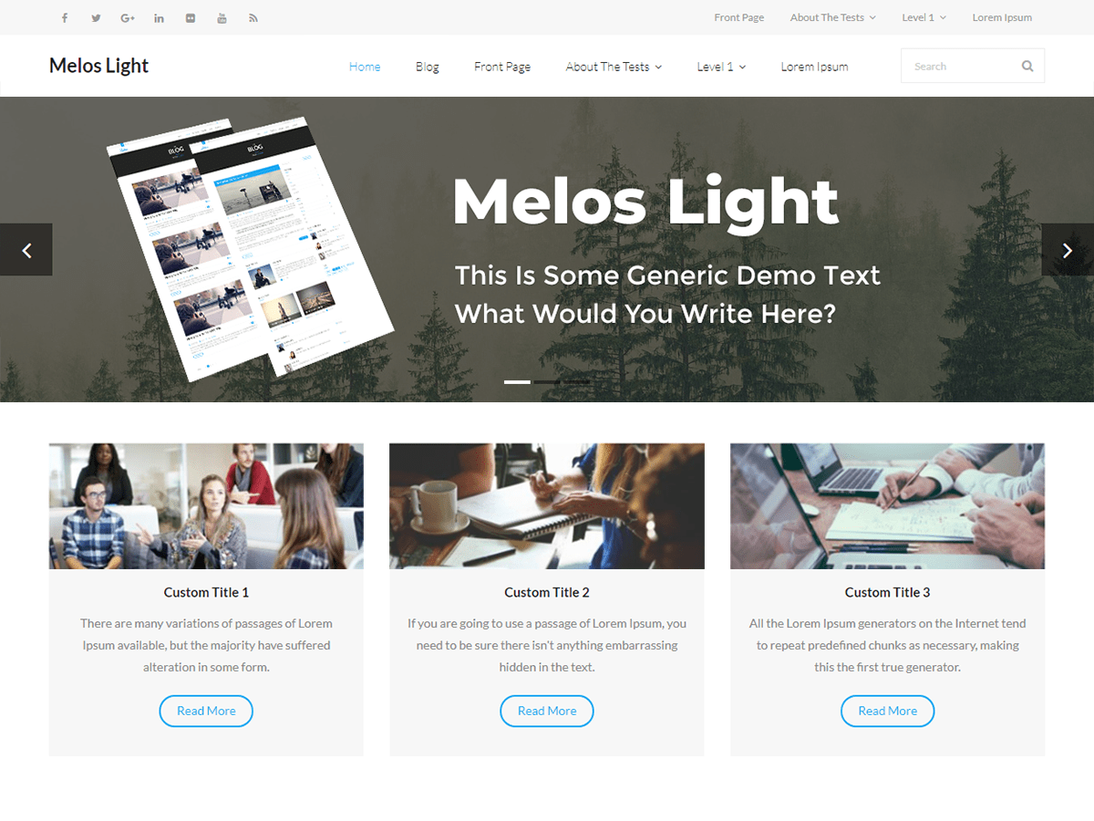 Melos Light - Tema WordPress Melos Light