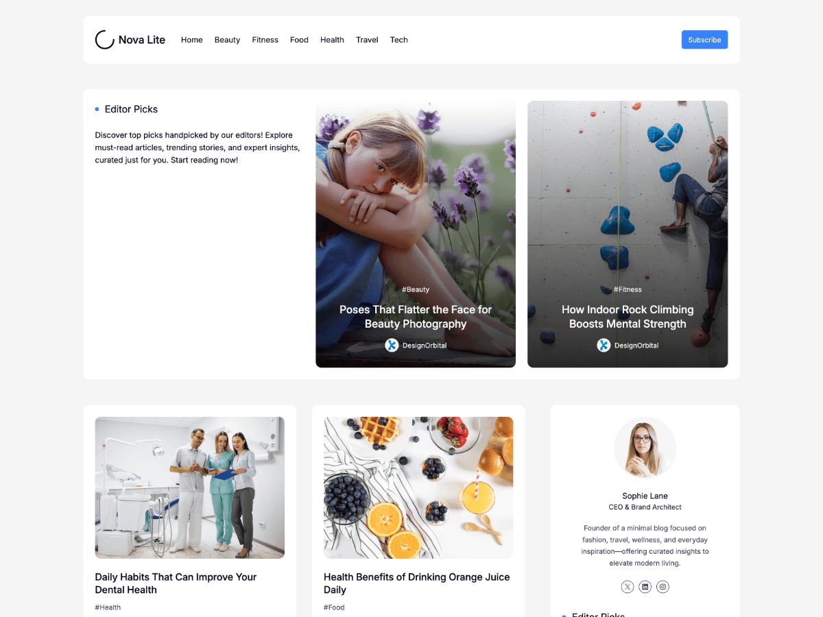 Minimal Blog Nova