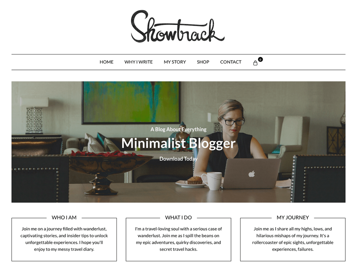 Minimalist Blogger X