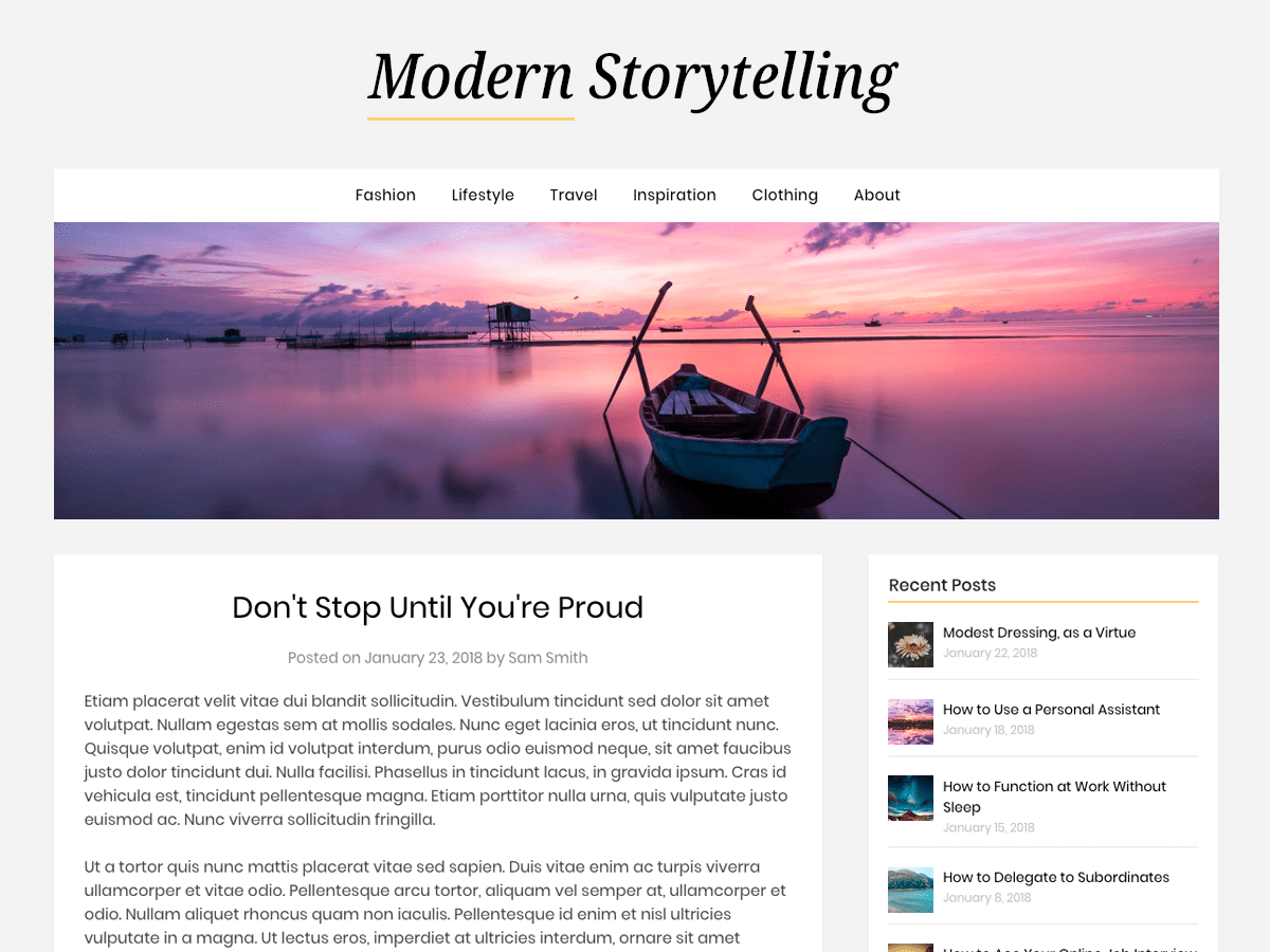 Modern Storytelling - Tema WordPress Modern Storytelling