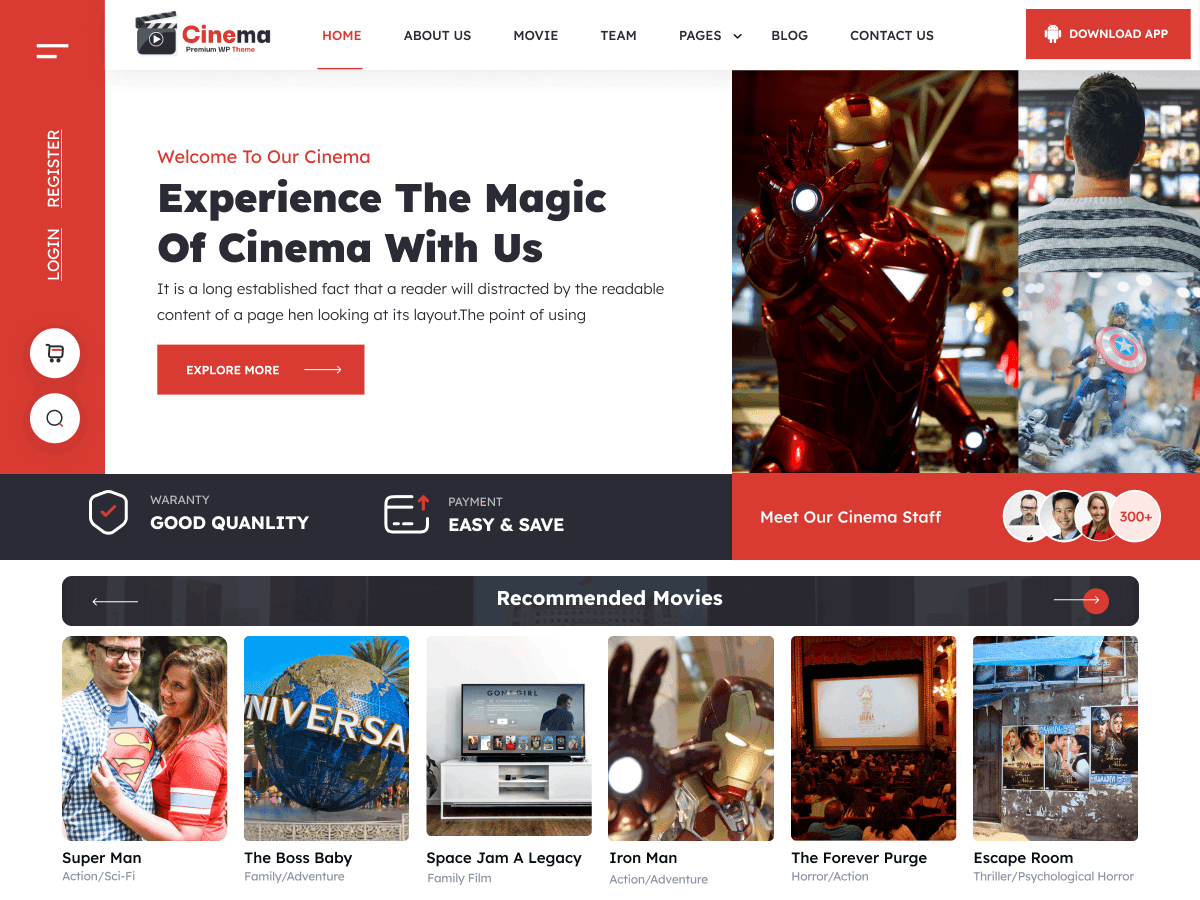 Movie Cinema Blocks