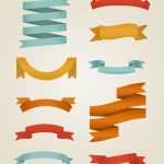 10 Retro Ribbons PSD