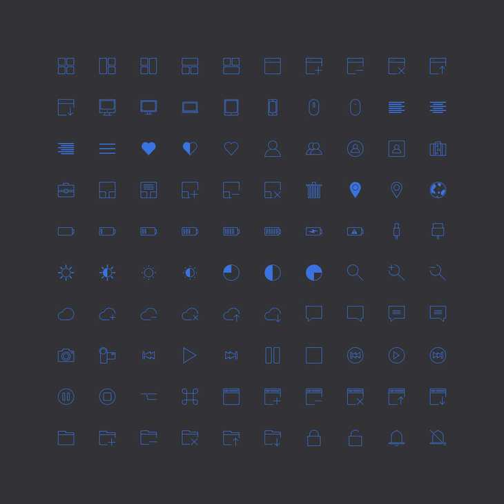 100 Free Stroke Icons