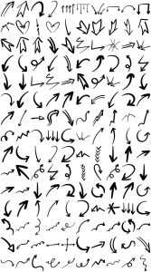 150 Hand-Drawn Arrows