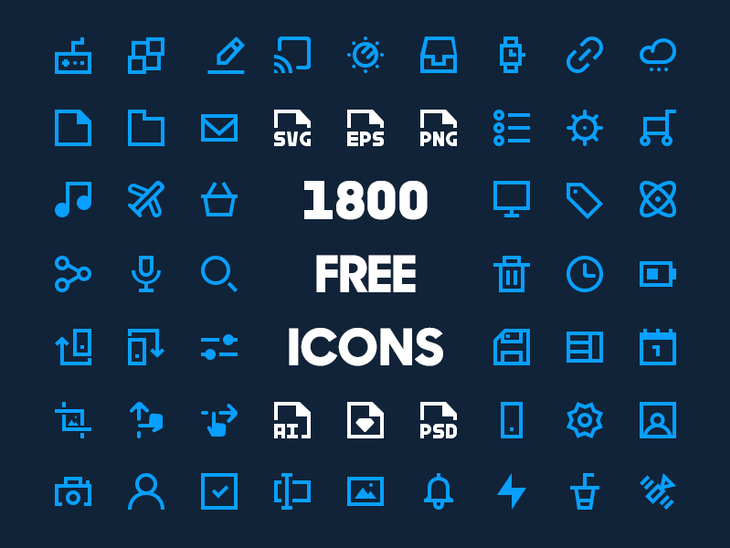 1800 Free Icons