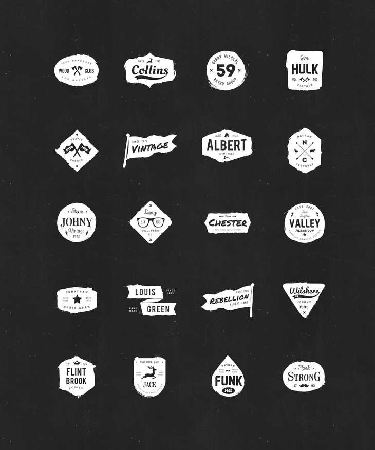 20 Ink Logos free PSD