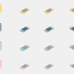 24 Isometric iPhone 6s Icons