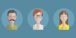 3 Free Flat Avatars PSD