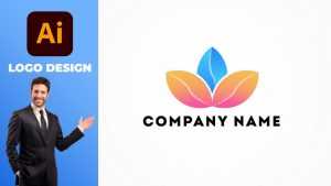 3 Leaves Logo Design Vector