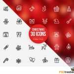 30 Free PSD Christmas Icons
