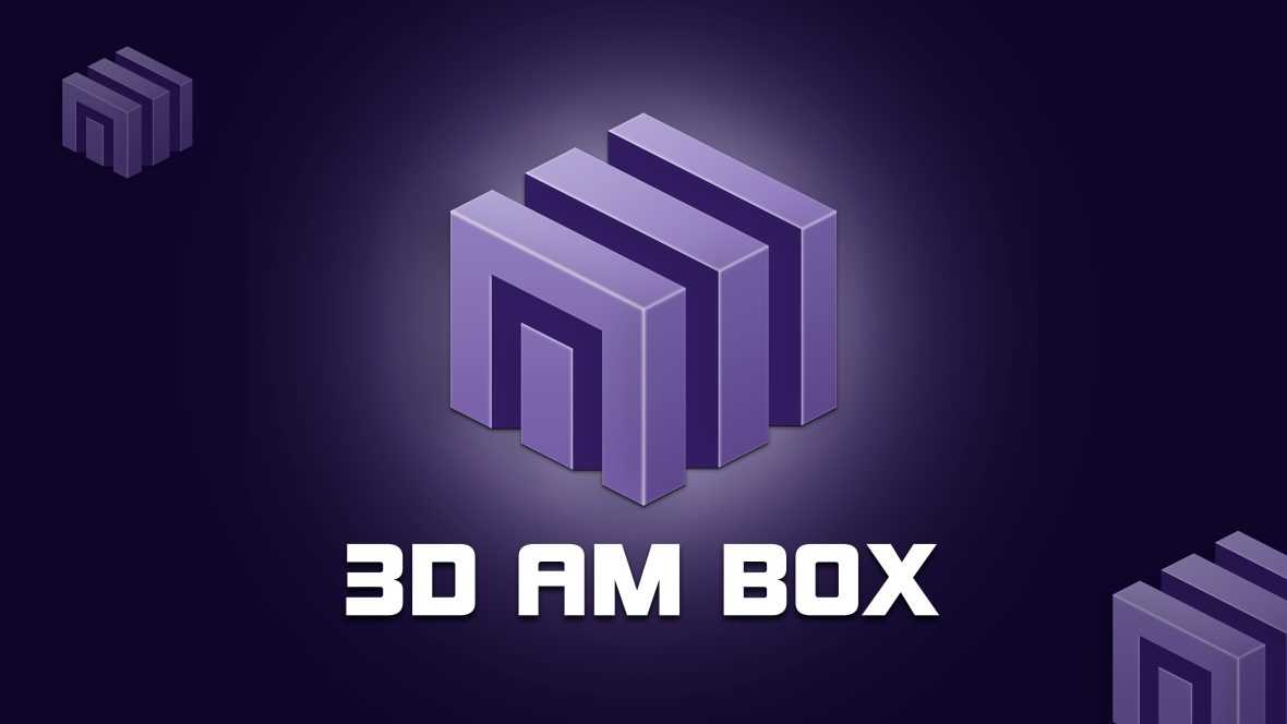 3D AM Letter Logo Design