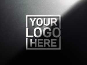 3D Dark Logo Mockup