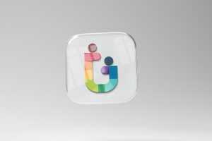 3D Glass Icon Mockup