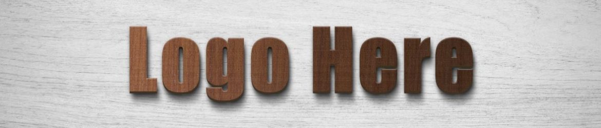 3D Logo Mockup Front Wood