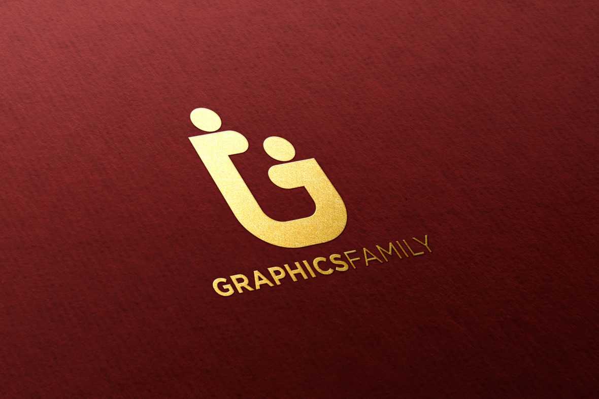 3D Logo Mockup on Red Fabric