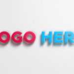 3D Logo Mockup With Realistic Shadow - Download Grátis 3D Logo Mockup With Realistic Shadow