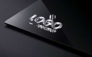 3D Metal Logo Mockup