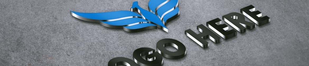 3D Metal Logo Mockup Design