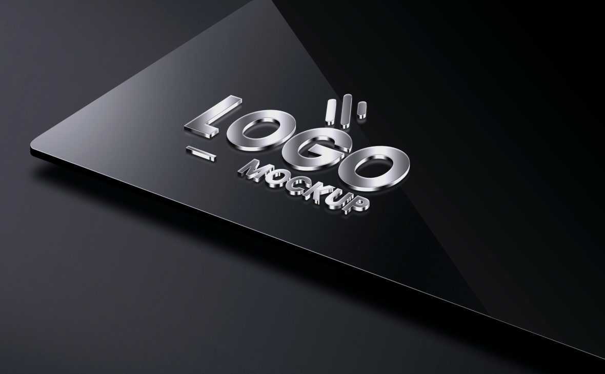 3D Metal Logo Mockup