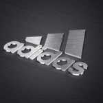 3D Metallic logo Mockup