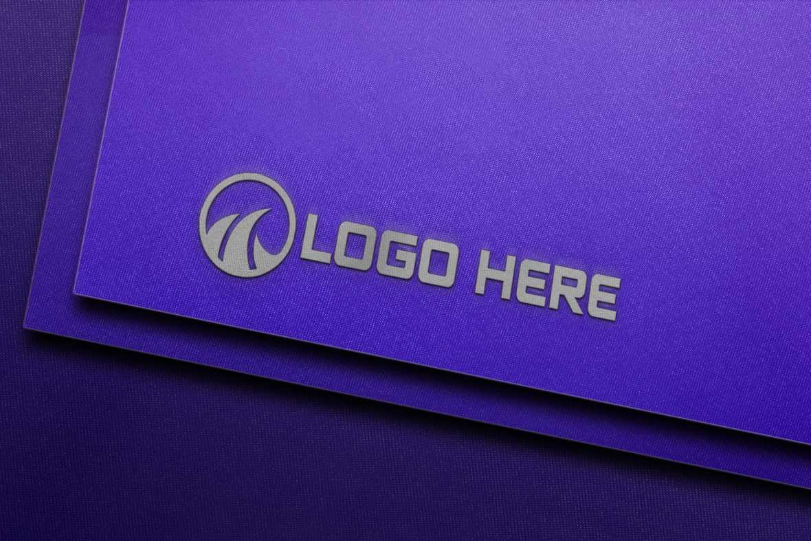 3D Realistic Cotton Logo Mockup