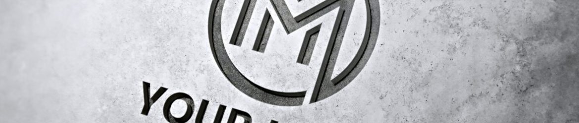 3D Stone Logo Mockup