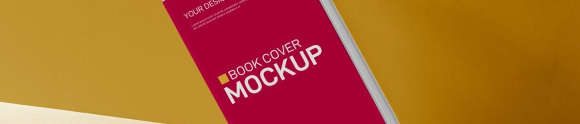 3D Tilted Book Cover Mockup