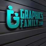 3D Wall Logo Mock-Up