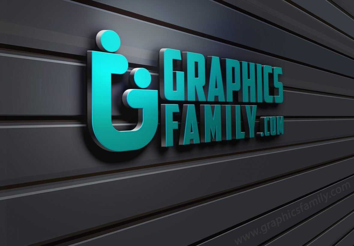 3D Wall Logo Mock-Up