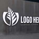 3D Wall Sign Logo Mockup - Download Grátis 3D Wall Sign Logo Mockup