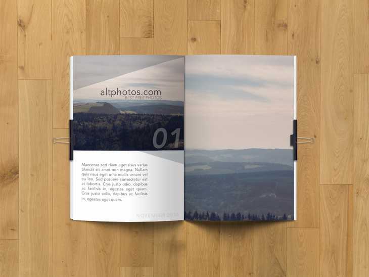 5 Free Magazine PSD Mockup