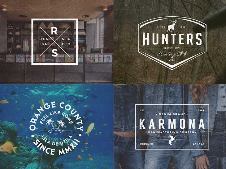 6 Free Logo Badges PSD