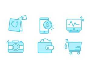 6 Line Icons