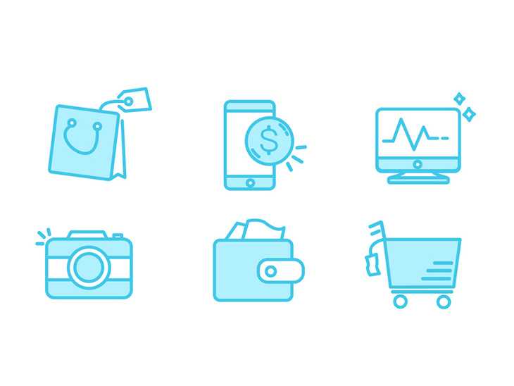 6 Line Icons
