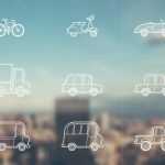 9 Vector Outline Vehicle Icons