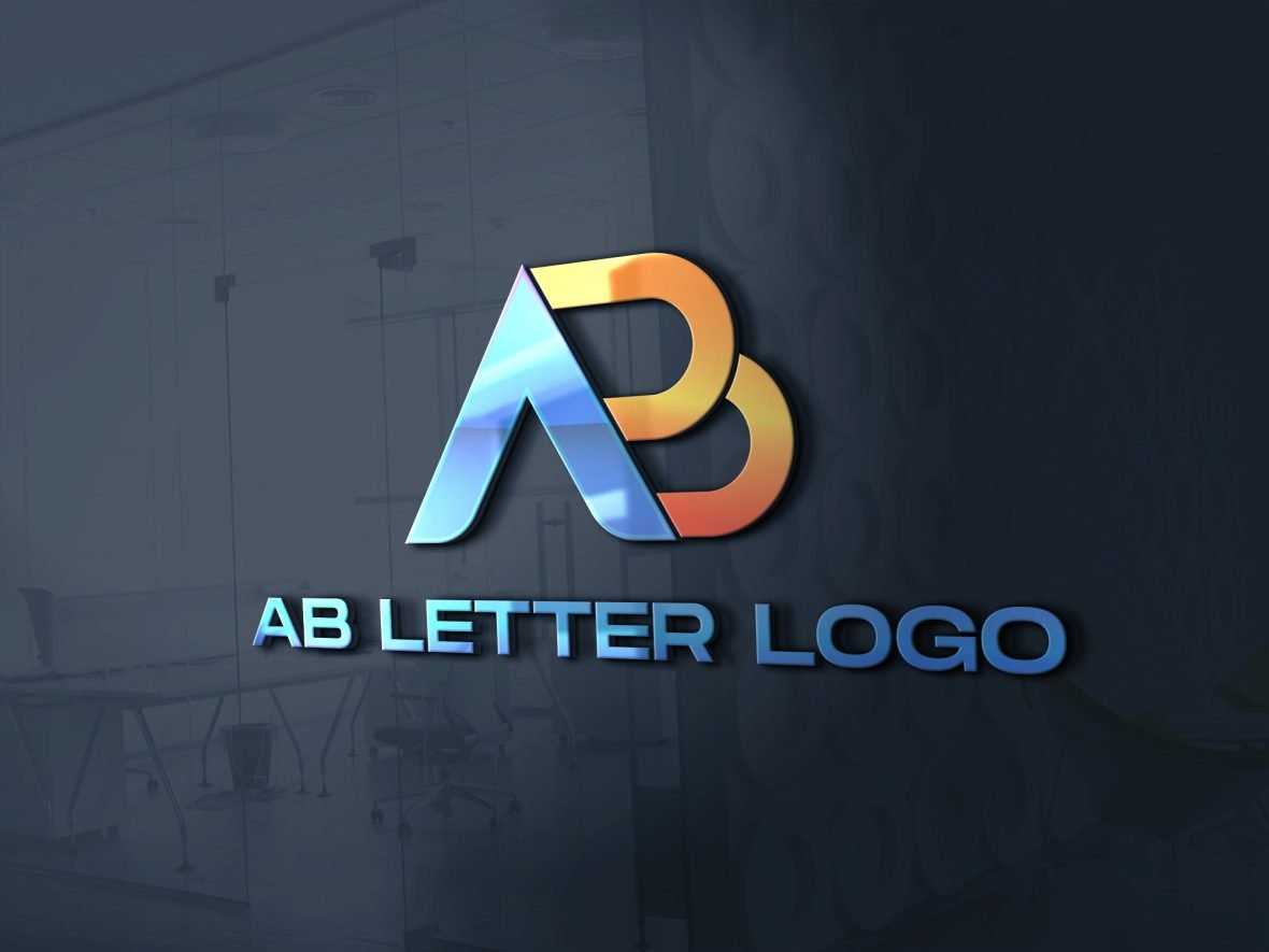AB Logo Design Vector