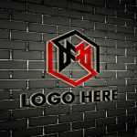Abstract 3D Logo Mockup