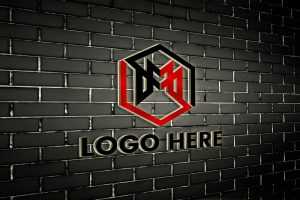 Abstract 3D Logo Mockup