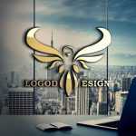 Abstract Bird Logo Template