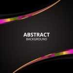 Abstract Black Colorful Background Design